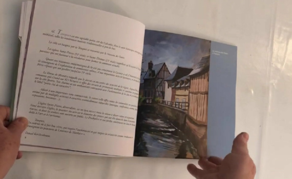 Capture d'écran de la vidéo de présentation du livre Voyage autour de mon village